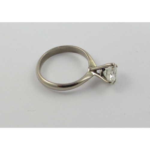 85 - A solitaire diamond ring