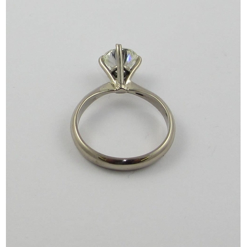 85 - A solitaire diamond ring