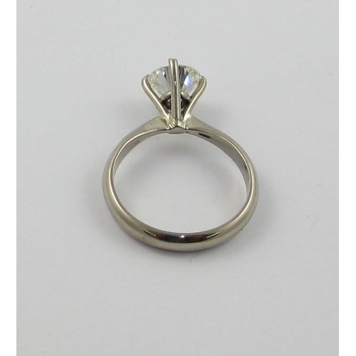 85 - A solitaire diamond ring