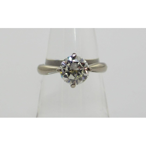 85 - A solitaire diamond ring