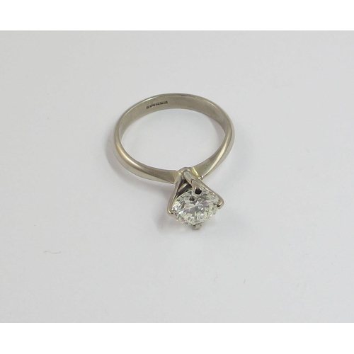 85 - A solitaire diamond ring