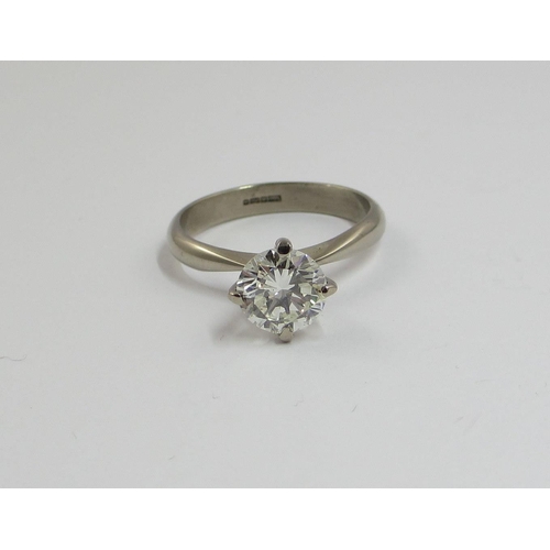 85 - A solitaire diamond ring