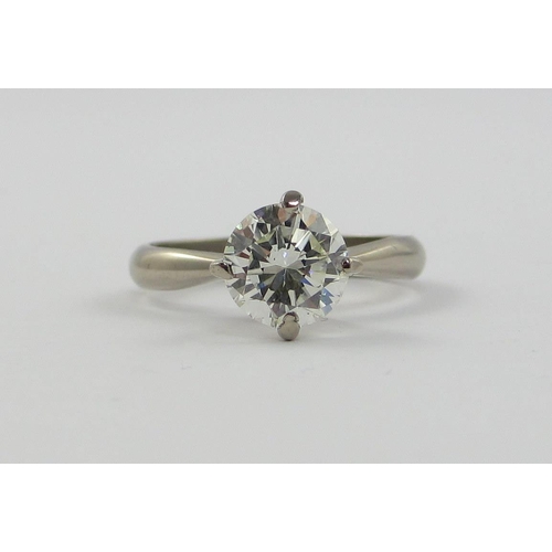 85 - A solitaire diamond ring