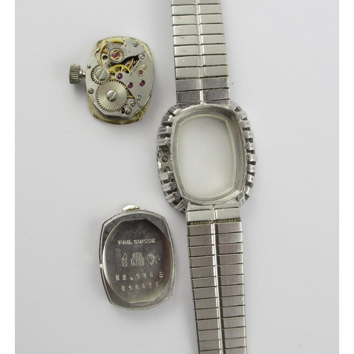 95 - A diamond set 'Tewor' ladies watch