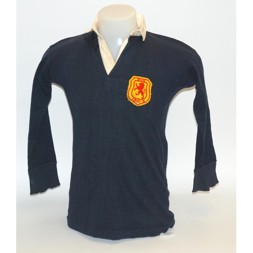 77 - A blue Scotland v. England International shirt 1931-32