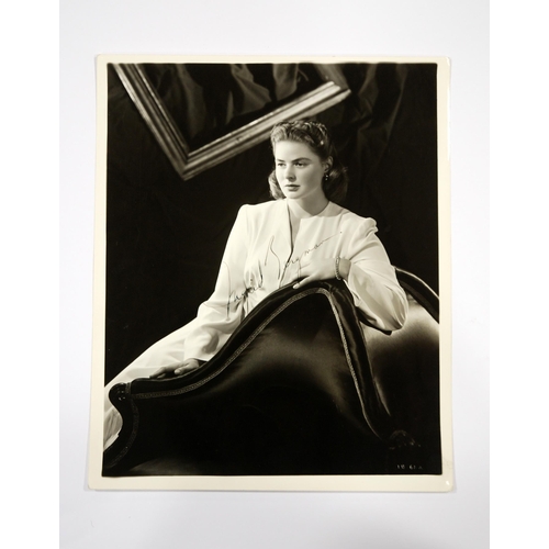 371 - An autographed Studio photograph of Holywood Legend Ingrid Bergmann