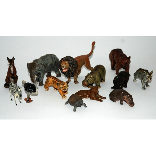 382 - A collection of Britains and other zoo animals