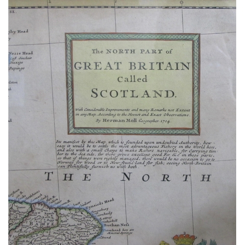 387 - Herman Moll - 1714 - The North Part of Great Britain called Scotland