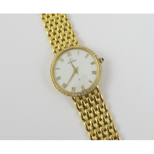 82 - An Eterna 18ct and diamond wristwatch