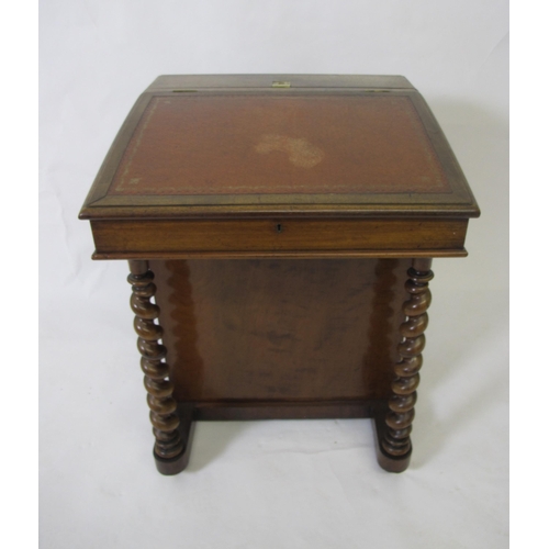 828 - A Victorian mahogany Davenport desk