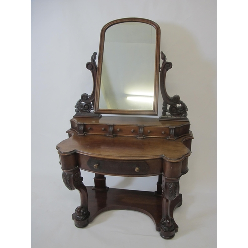 833 - A Victorian mahogany dressing table