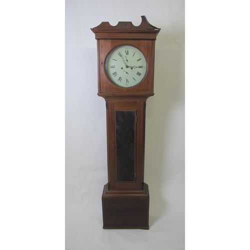 834 - A 19th Century mahogany eight day longcase clock