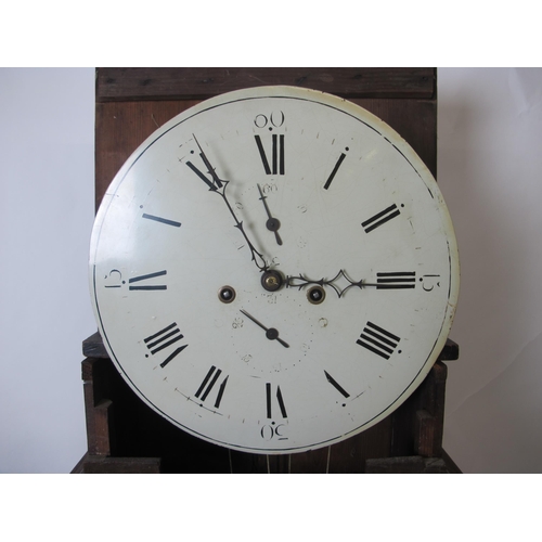 834 - A 19th Century mahogany eight day longcase clock