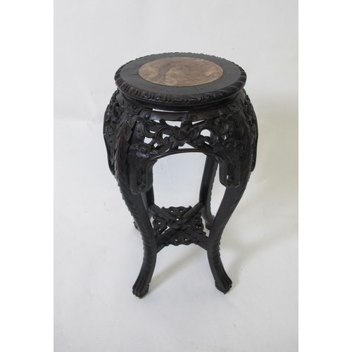 844 - A Chinese hardwood plant pedestal