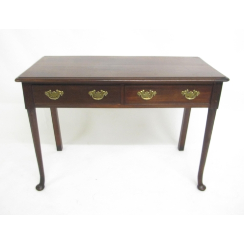 864 - A George III Mahogany side table