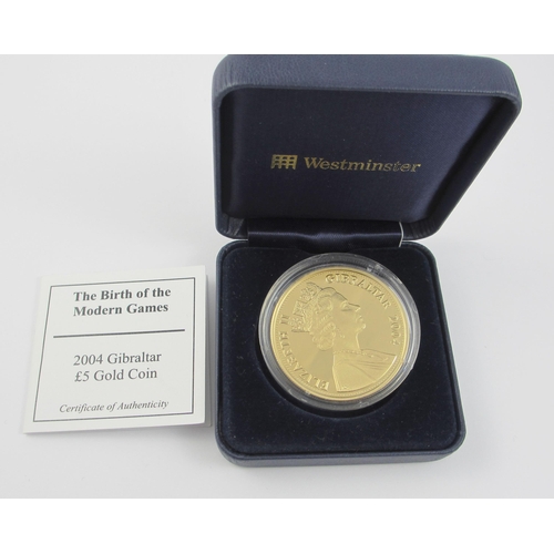 90 - A Gibraltar 2004 �5 gold coin