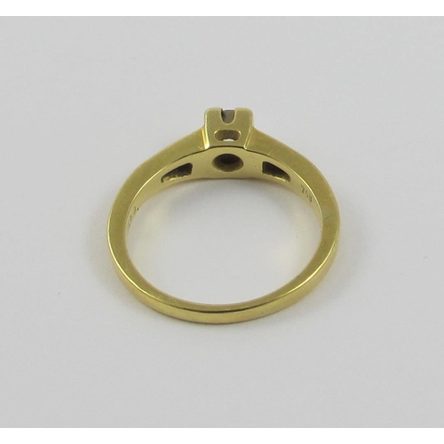 94 - 18ct gold and diamond ring.