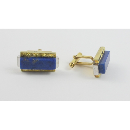 5 - Lapis lazuli cufflinks.