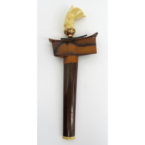 557 - A Malaysian Kris with ivory carved handle