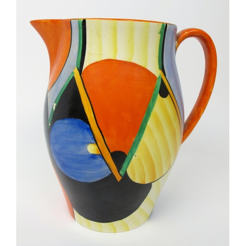 624 - A Crown Devon pottery Art Deco pitcher