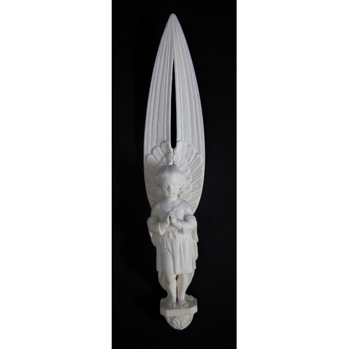 628 - A 19th Century carved ivory letter opener