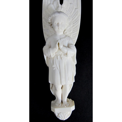 628 - A 19th Century carved ivory letter opener