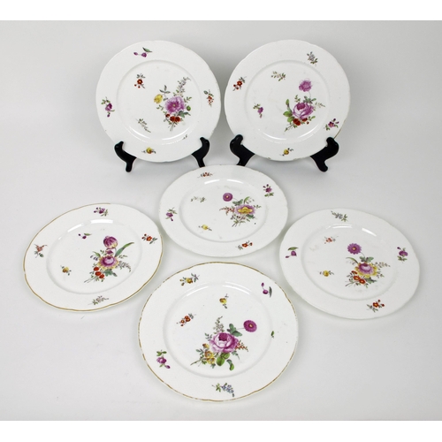 647 - Six Ludwigsburg dessert plates