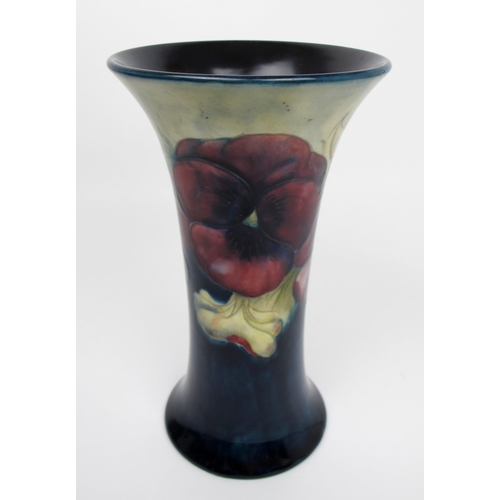 661 - A Moorcroft pottery Pansy vase c.1920