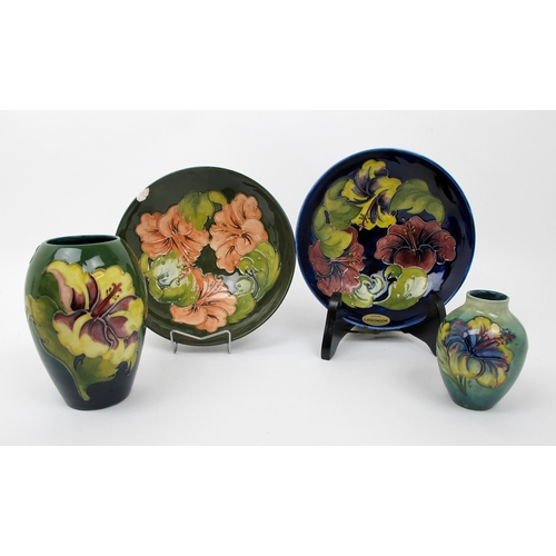 664 - A Moorcroft pottery Hibiscus vase