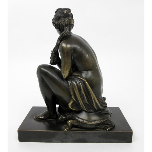 691 - A 19th century bronze of a naked muse