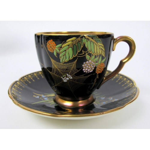 692 - A Carlton Ware spider web coffee set