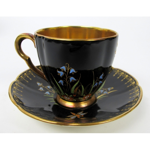 692 - A Carlton Ware spider web coffee set