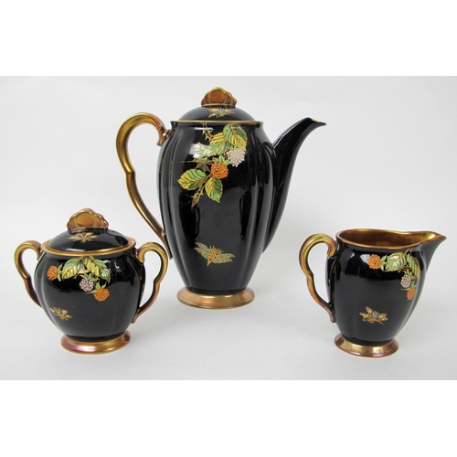 692 - A Carlton Ware spider web coffee set