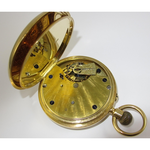 72 - An 18ct pocket watch of Glasgow historical interest