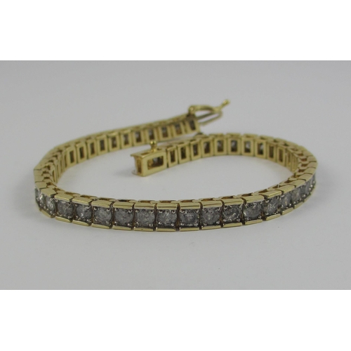 76 - A diamond line bracelet