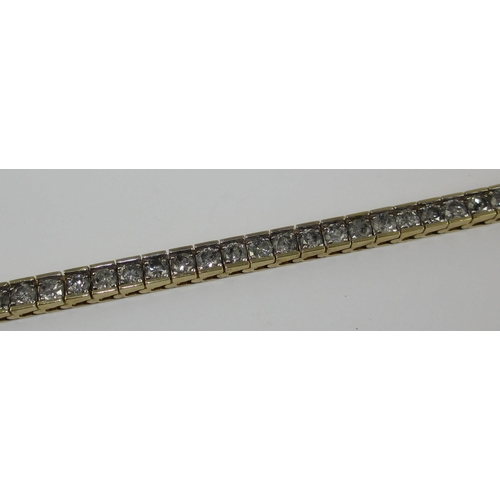 76 - A diamond line bracelet