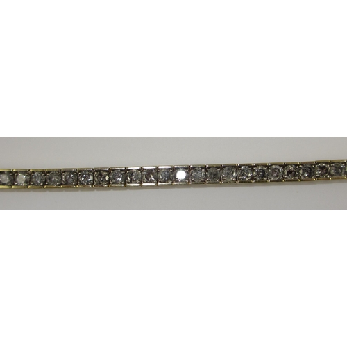 76 - A diamond line bracelet