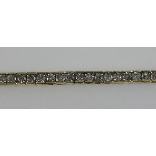 76 - A diamond line bracelet