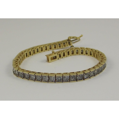 76 - A diamond line bracelet