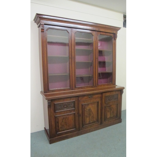 783 - A Victorian mahogany bookcase