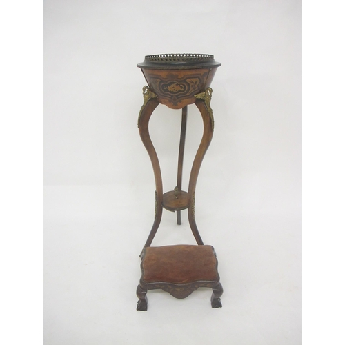 797 - A late 19th/early 20th century Italian mahogany jardiniere