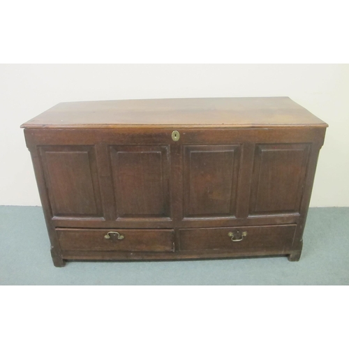 799 - A George III oak coffer