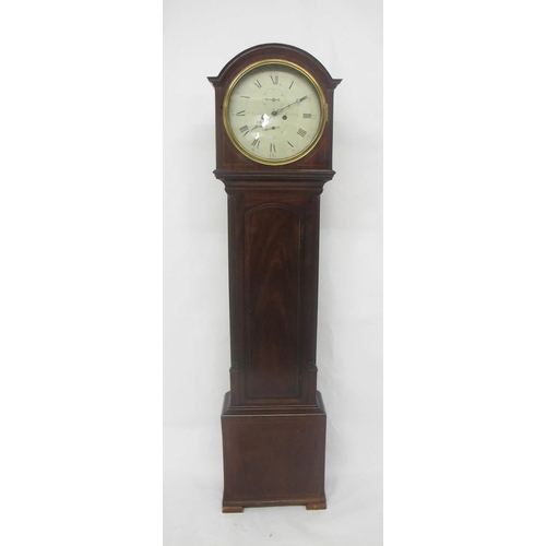 801 - A Victorian mahogany longcase clock