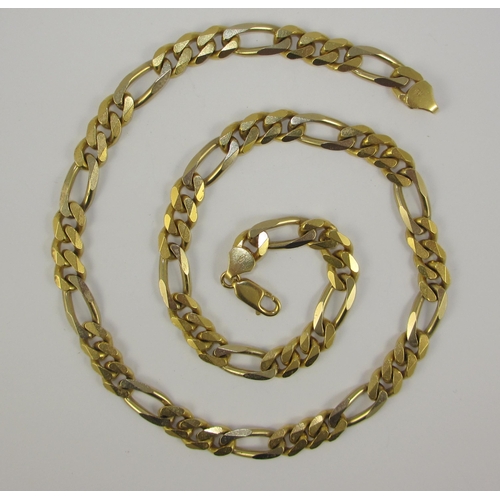 93 - an 18ct curb chain