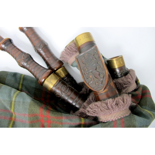 139 - A set of Antique Scottish Bagpipes