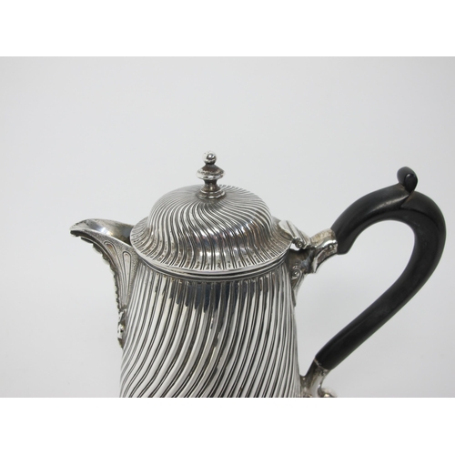 141 - A George III silver coffee pot