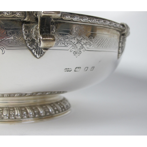 147 - A George VI silver centrepiece bowl