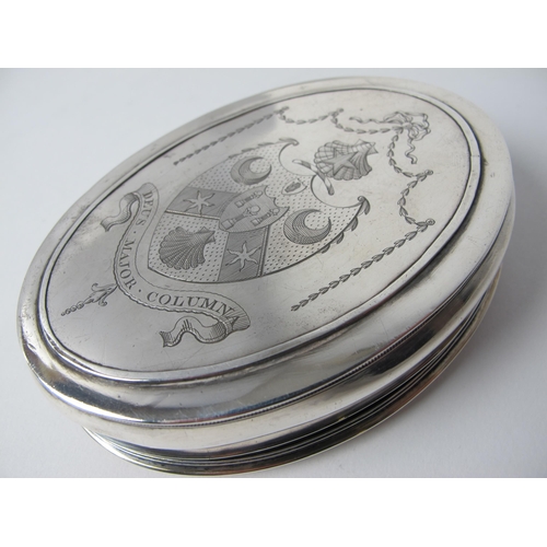 149 - A Dutch white metal snuff box