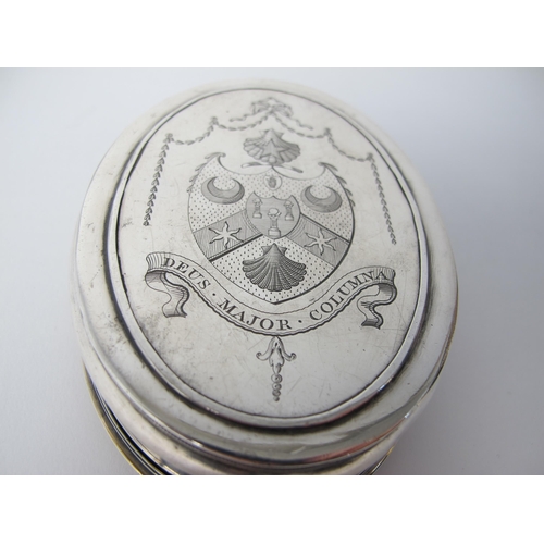 149 - A Dutch white metal snuff box