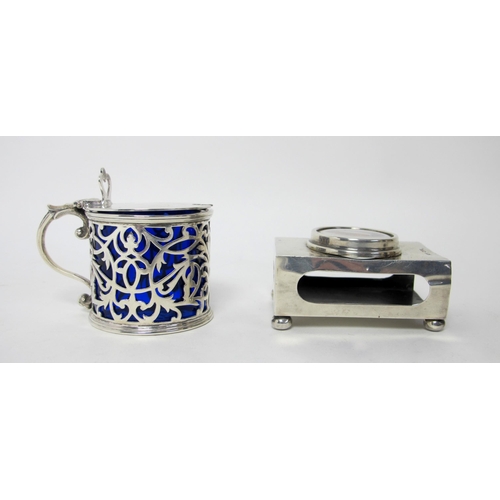 153 - A pictorial silver matchbox holder